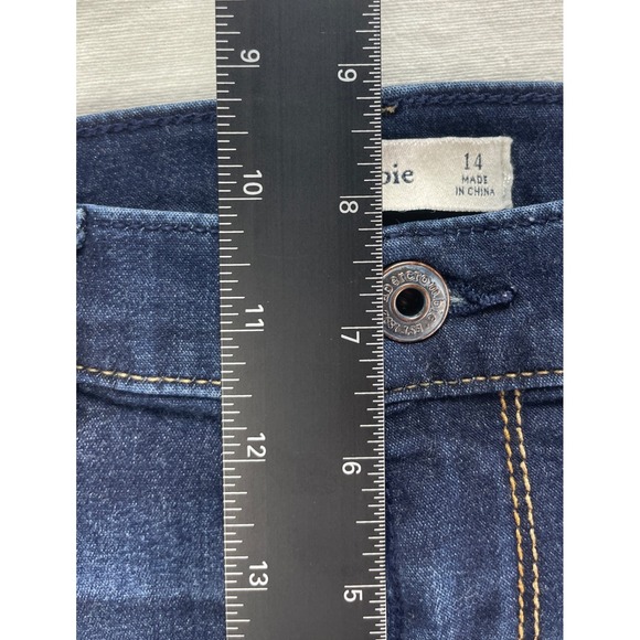 Abercrombie Kids Girls Size 14 Dark Wash Denim Jeggings Jeans - Picture 7 of 8